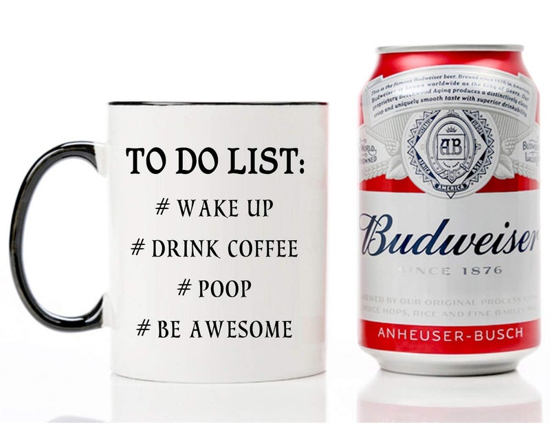 Mecai Funny to do list mug-11 OZ coffee tea cup, Funny Birthday Christmas Gift Ideas for Men Coworkers,Dad and Mom, Husband or Wife, Boyfriend and Girlfriend - Image 4